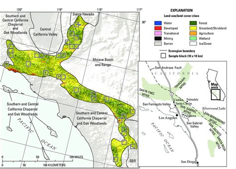 Map of Southern California Mountains Ecoregion and surrounding... | Download Scientific Diagram