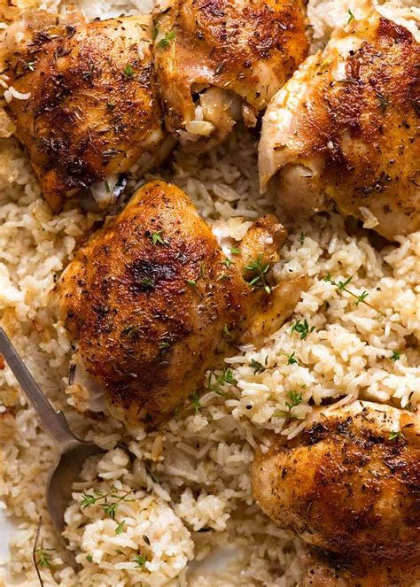 Oven Baked Chicken and Rice | RecipeTin Eats