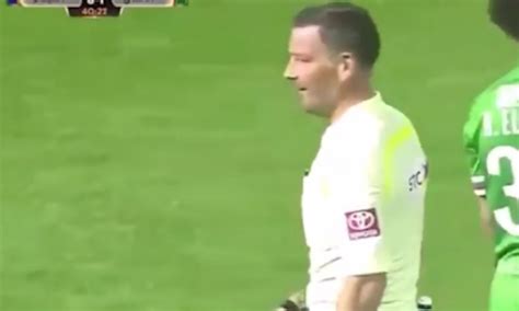 Watch former Premier League referee Mark Clattenburg get hit in face by bottle while officiating ...