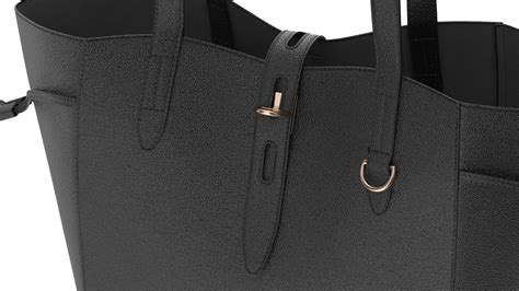 Ladies Leather Tote Bag Black 3D Model $39 - .3ds .blend .c4d .fbx .max ...