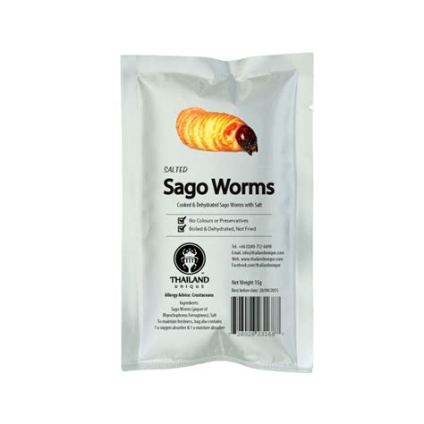 Edible Sago Worm Larvae