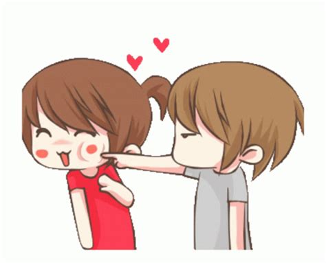 Cute Poke Love Couple GIF | GIFDB.com