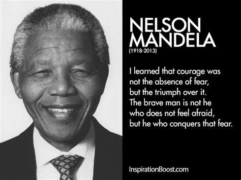 Nelson Mandela Fear Quotes | Inspiration Boost