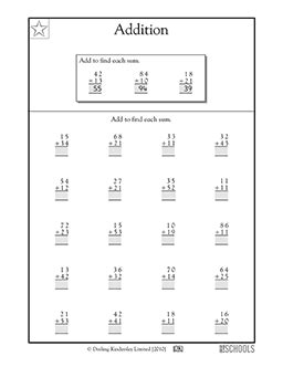 Adding 2-digit numbers (1st grade, 2nd grade) | 1st grade, 2nd grade ...