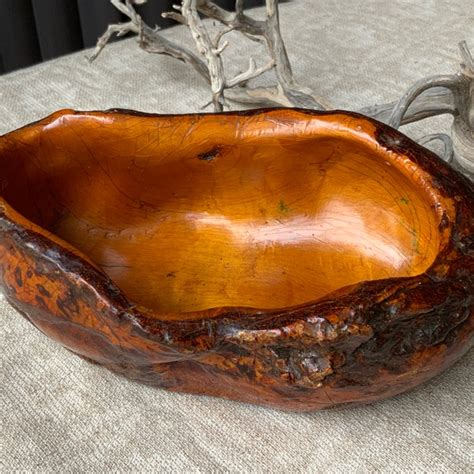 Burl Wood Bowl - Etsy