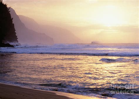 Na Pali Coast, Sunset Photograph by Ali ONeal - Printscapes - Fine Art America