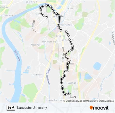 4 Route: Schedules, Stops & Maps - Lancaster University (Updated)