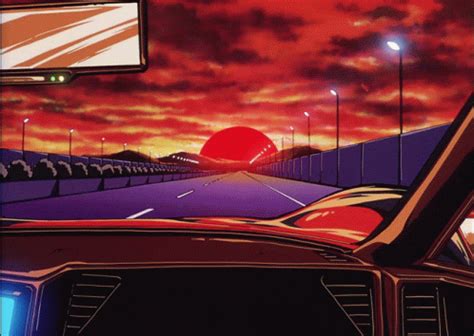 Cruising Sunset GIF - Cruising Sunset Vaporwave - Discover & Share GIFs