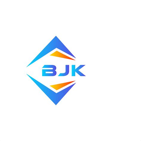 BJK abstract technology logo design on white background. BJK creative ...