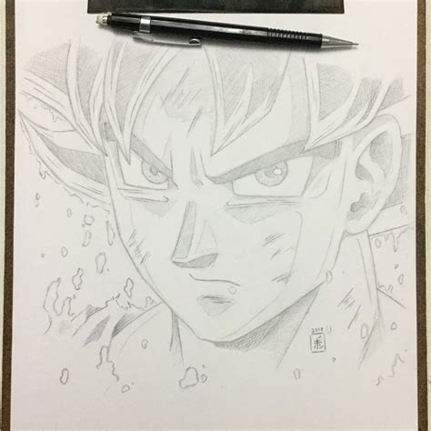 Goku Ui Drawing Sketch