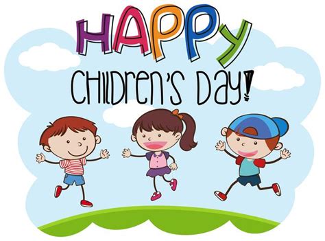 Happy childrens day kid scene 614213 Vector Art at Vecteezy