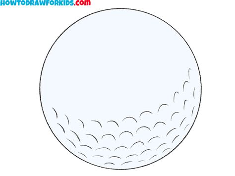 How to Draw a Golf Ball - Easy Drawing Tutorial For Kids