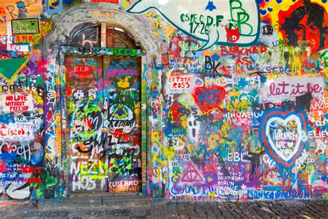 Graffiti Wall In Prague Free Stock Photo - Public Domain Pictures