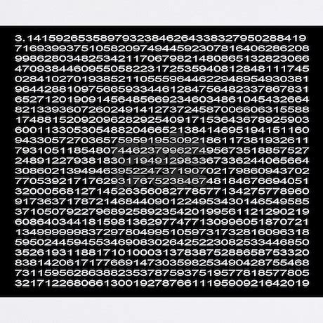 1,000 digits of pi Mousepad by shopgeek