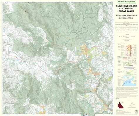 Sunshine Coast Hinterland Great Walk — WORLD WIDE MAPS