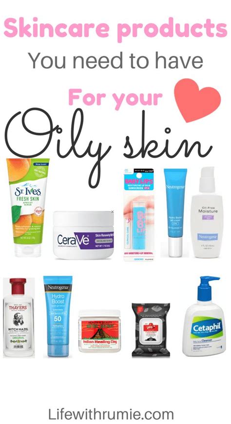 Top10 skincare products must haves for your oily skin | Oily skin care ...