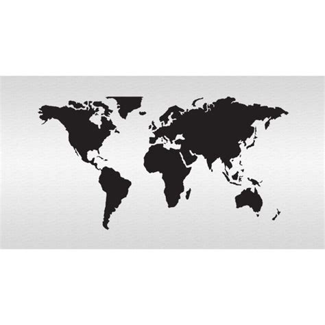 Cake and Cookie Design, Stencils and Decorating Tools | World map wall decal, World map stencil ...