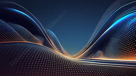 Sci Fi Inspired Design Purple And Blue Abstract Geometry Rendered In 3d ...