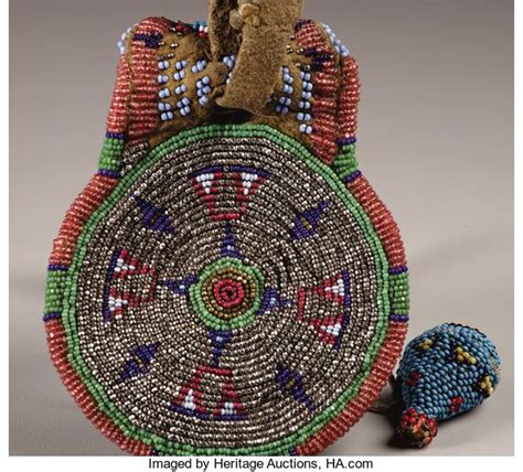 A COMANCHE BEADED HIDE POUCH. . c. 1890. ... Other | Lot #77055 | Heritage Auctions | Native ...