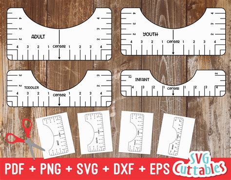 Tshirt Ruler SVG,Tshirt Alignment Tool Ruler, Alignment Tool Ruler ...