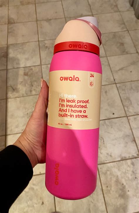 Owala Hot Pink 40oz Water Bottle With Built in Straw NEW COLOR - Etsy