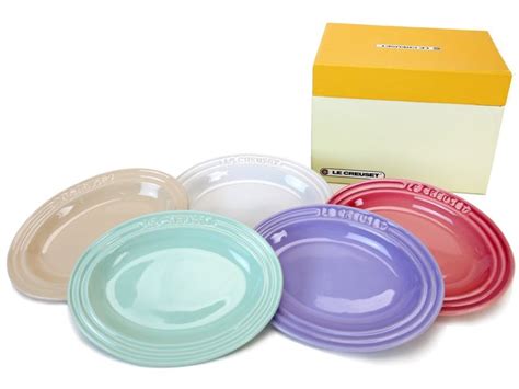 Gift Accessories - Le Creuset Mini Oval Plate Set of 5 - LY0129A5 - Give Gift Boutique Flower Shop