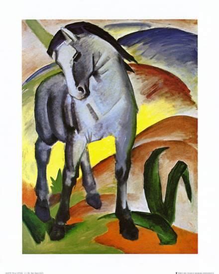 'Blue Horse I' Print - Franz Marc | AllPosters.com | Franz marc, Blue horse, Horse art