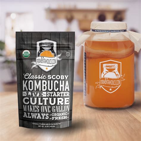 Kombucha Kit Live SCOBY Diy Food Home & Hobby Kits & Recipes trustalchemy.com