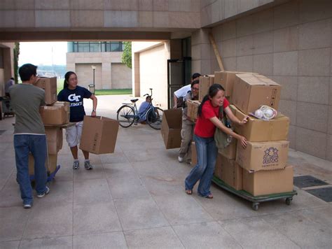 moving boxes at the Shanghai American School | kafka4prez | Flickr