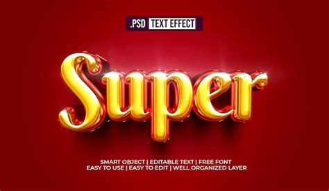 ‘Super text style effect’ – Free PSD Templates – HD Stock Images