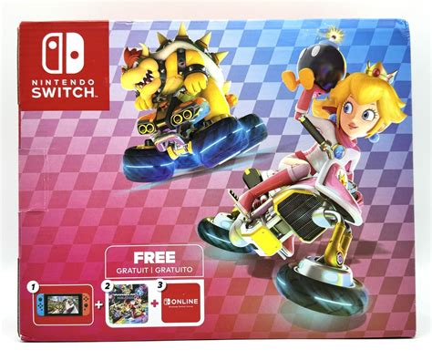 Nintendo Switch Mario Kart 8 Deluxe Bundle (Full Game Download + 3 Mo ...