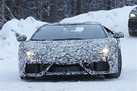 2024 Lamborghini Aventador Successor Caught Playing in the Snow, Could ...