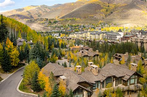 Ski Resort Of Vail Colorado In The Rocky Mountains Stock Photo - Download Image Now - iStock