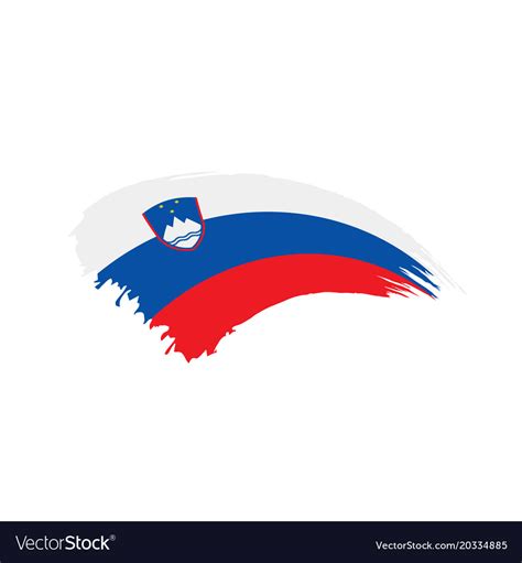 Slovenia flag Royalty Free Vector Image - VectorStock