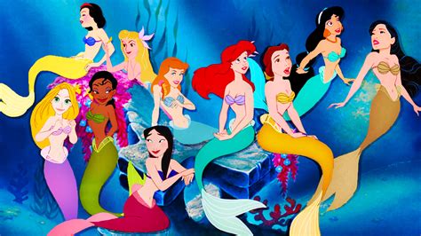 Mulan Disney Princess As Mermaids