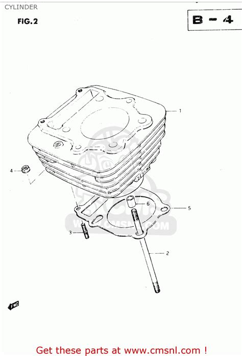 Suzuki DR250S 1982 (Z) CYLINDER - buy original CYLINDER spares online