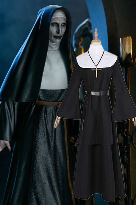 The Nun Demon Valak Halloween Cosplay Costume Dress Scary Party Suit ...