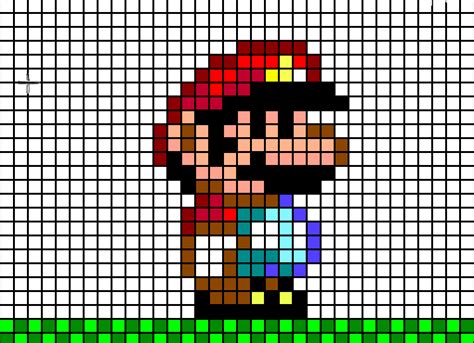 Minecraft Mario Pixel Art Template