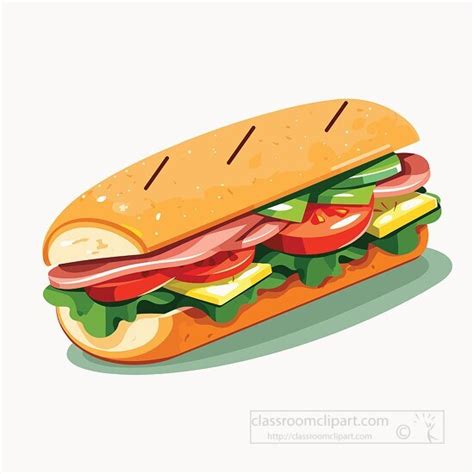 Sandwich Clipart-sub sandwich clip art