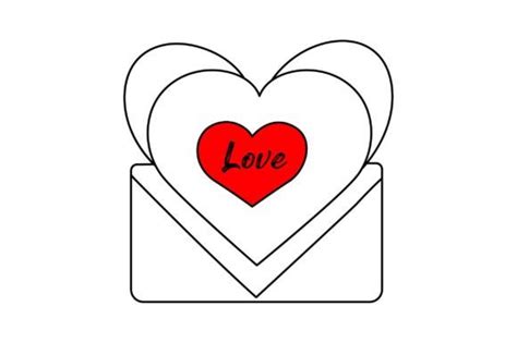 Love Letter with Heart Hand Drawing Graphic by D-Stocker · Creative Fabrica