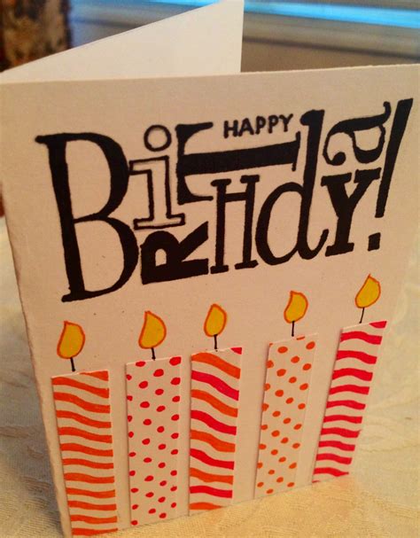 Easy, homemade birthday card. | Happy birthday cards handmade, Birthday ...