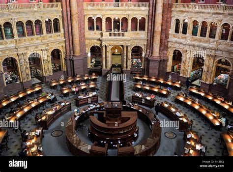 Library of Congress reading room Stock Photo - Alamy