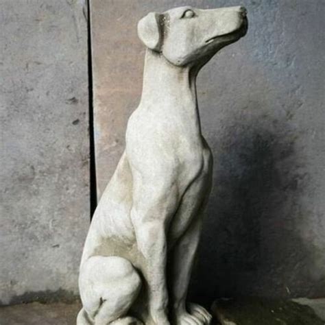 Sitting Puppy Dog Stone Statue Animal Puppy Garden Outdoor - Etsy