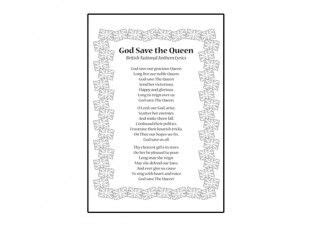 God Save the Queen (National Anthem) Song Lyrics | Save the queen ...