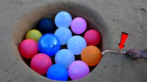 Experiment: Underground Gas Balloons Amazing Experiment | Beast Indian Hacker - YouTube
