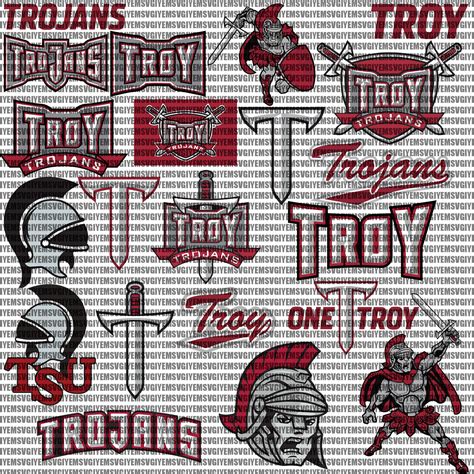 Troy College SVG, Trojans SVG, University, Athletics, Football ...