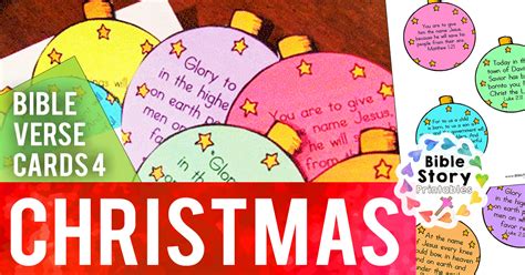 Christmas Bible Verse Printables - Bible Story Printables