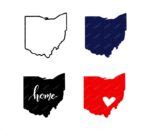 Ohio SVG, PNG, PDF, Ohio silhouette, Ohio State svg, Ohio clipart, Ohio home svg