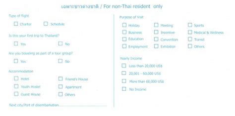 Thailand Arrival Card 2025: TM6 Thailand Immigration Form