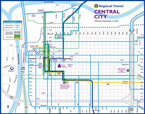 Sacramento Light Rail Map